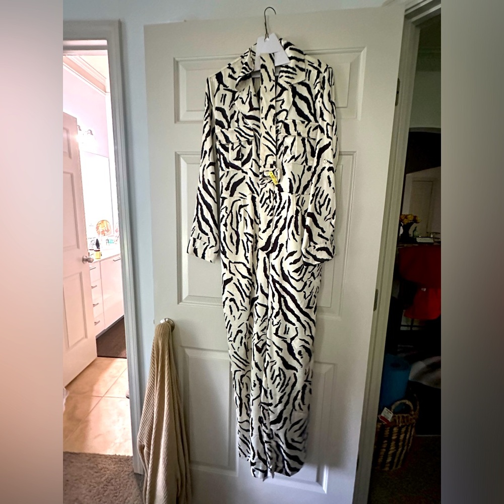 Zebra print jumpsuit